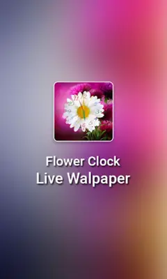 Flower Clock Live Wallpaper android App screenshot 0