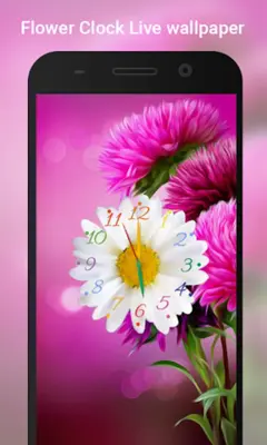 Flower Clock Live Wallpaper android App screenshot 2